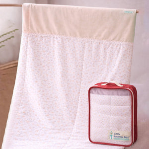 Little Surprise Box Small Leaves Hooded Winter Wrapper with Pouch - Baby Blanket