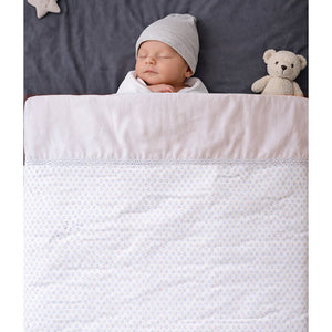 Little Surprise Box Small Leaves Hooded Winter Wrapper with Pouch - Baby Blanket