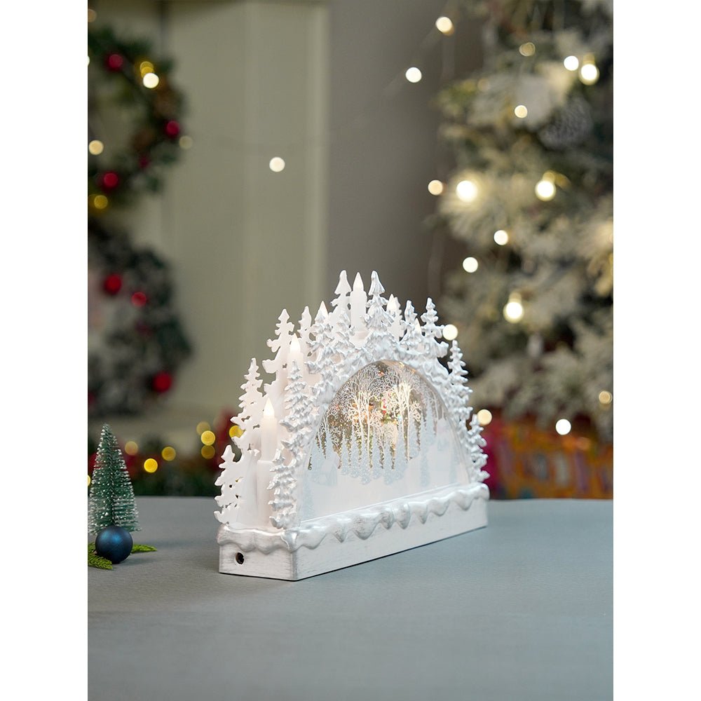 Little Surprise Box Snow mountain Village with Musical Glitter Water & Lights, Christmas Home Décor - Christmas Decor