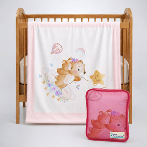 Little Surprise Box Soft Cotton Winter Blanket | The Mom Store - Pink Blanket