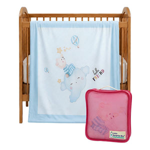 Little Surprise Box Soft Cotton Winter Blanket | The Mom Store - blue Blanket