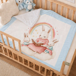 Little Surprise Box Soft Cotton Winter Blanket | The Mom Store - Blue Blanket