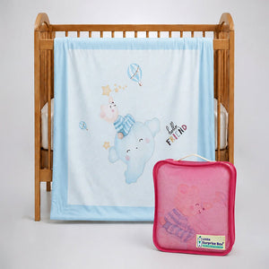 Little Surprise Box Soft Cotton Winter Blanket | The Mom Store - blue Blanket