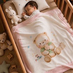Little Surprise Box Soft Cotton Winter Blanket | The Mom Store - pink Blanket