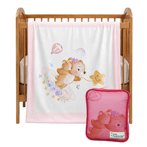 Little Surprise Box Soft Cotton Winter Blanket | The Mom Store - Pink Blanket
