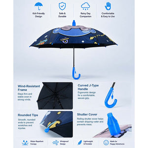 Little Surprise Box Space Kids Umbrella | The Mom Store - Monsoon Wear