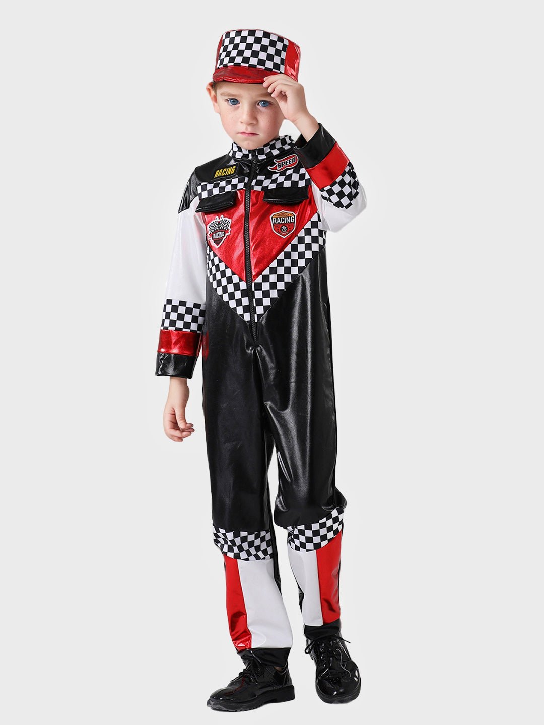 Little Surprise Box Speed Racing Car Rider costume Kids Halloween Costume Fancy Dress Up - LSB - HWC - RACER - 4 - 6Y