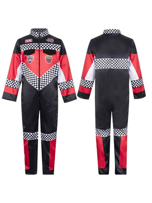 Little Surprise Box Speed Racing Car Rider costume Kids Halloween Costume Fancy Dress Up - LSB - HWC - RACER - 4 - 6Y