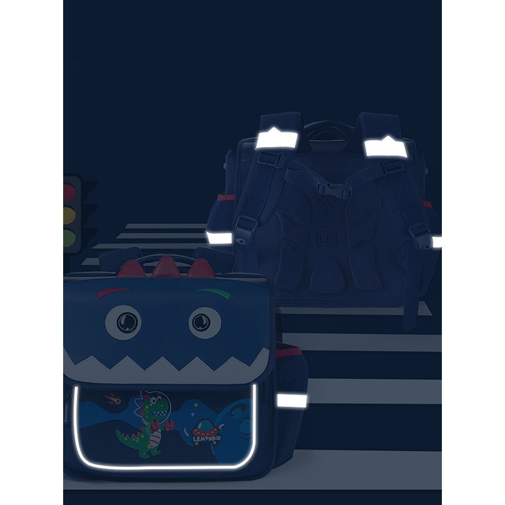 Little Surprise Box Square Shape 3d Space School Backpack for Toddlers & Kids - LSB-BG-RECDINOLK
