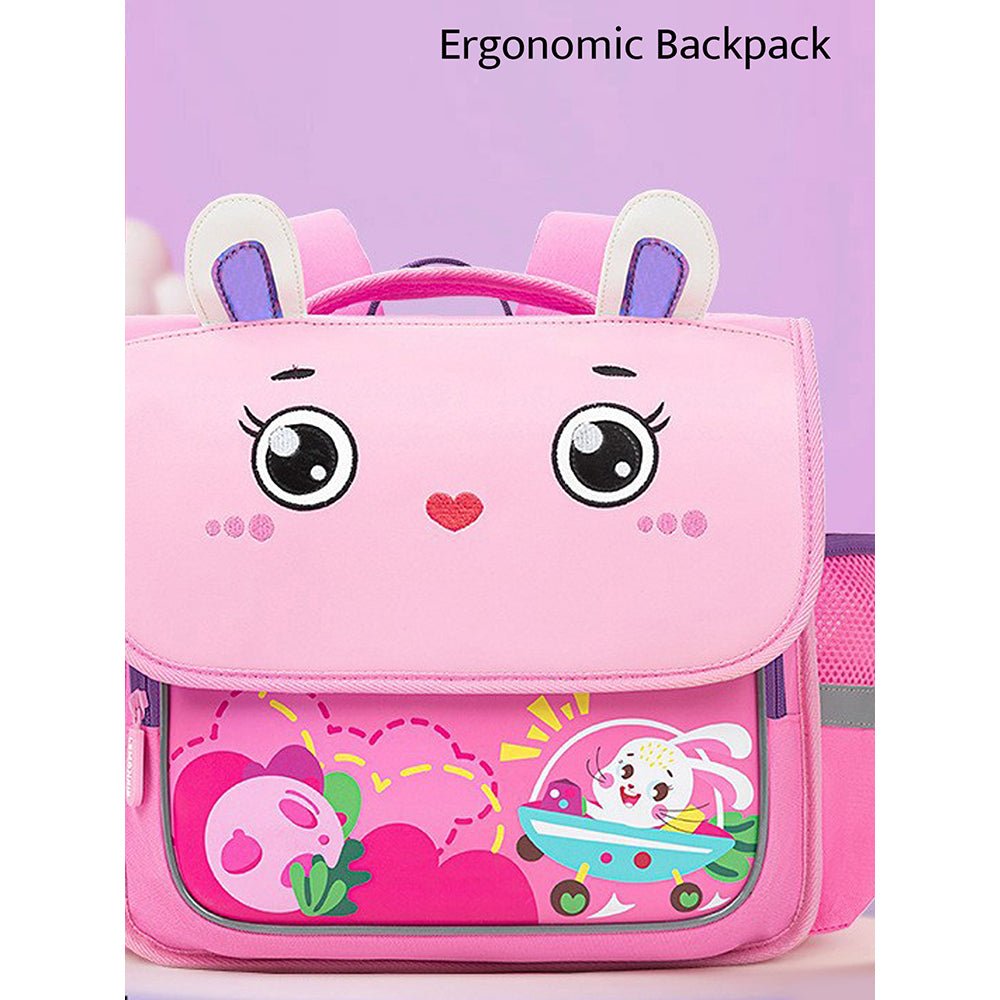Little Surprise Box Square Shape 3d Space School Backpack for Toddlers & Kids - LSB-BG-RECBUNYLK