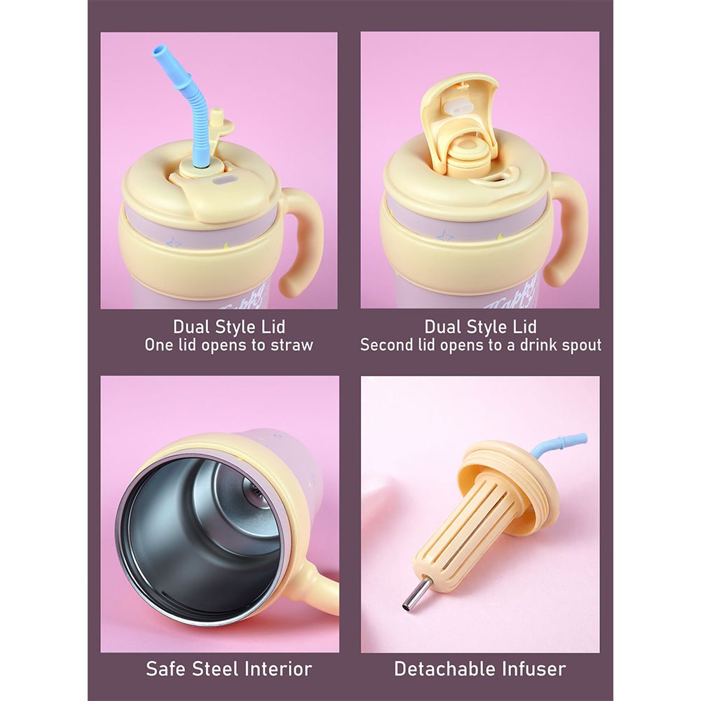 Little Surprise Box Stainless Steel Kids Tumbler with Bubble Lid (680ml) - Water Bottle