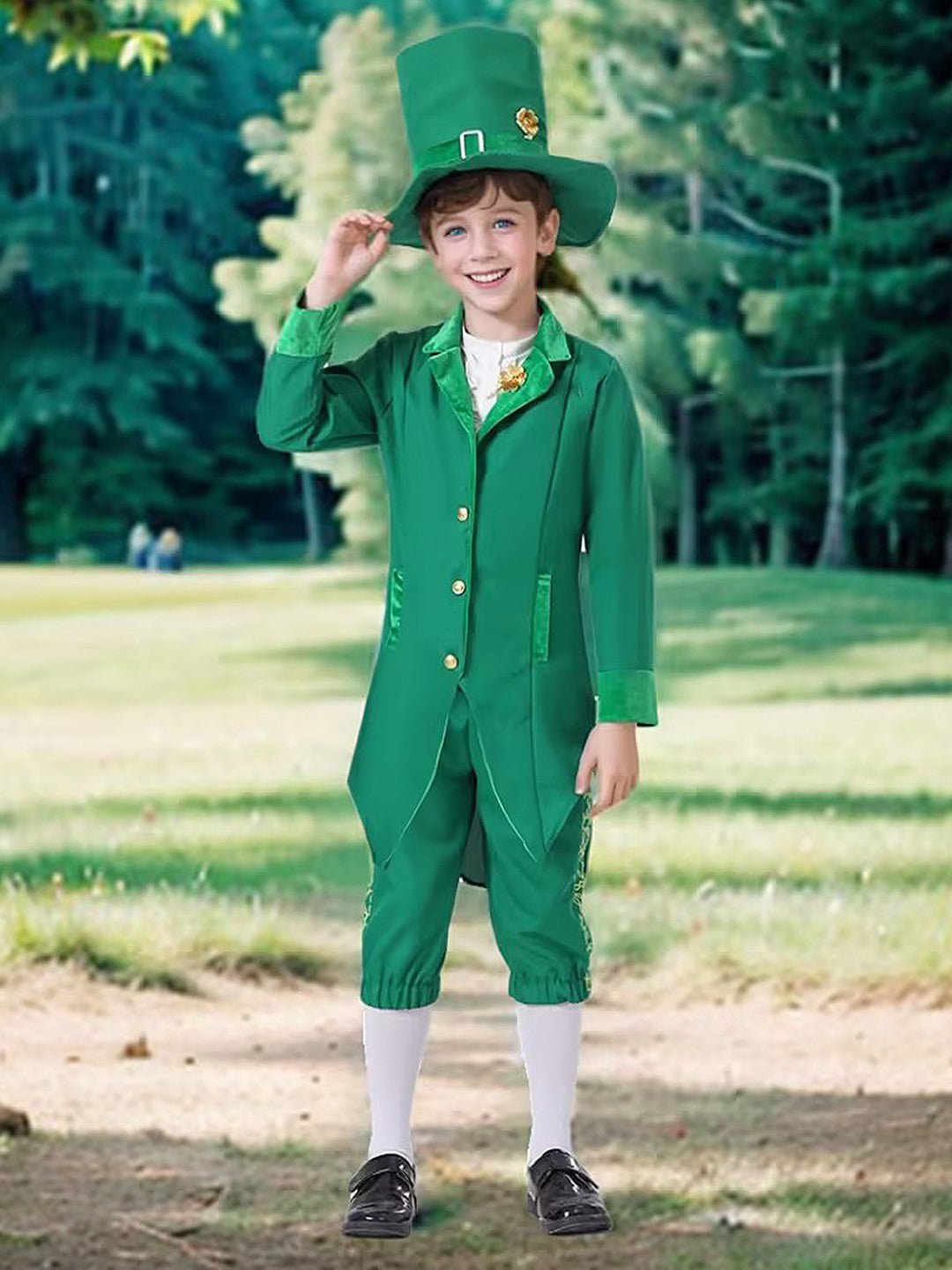 Little Surprise Box St.Patricks Day costume for Boys Kids Halloween Costume Dress Up - LSB - HWC - PATRICKBOY - 4 - 6Y