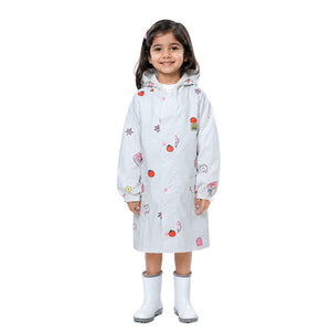 Little Surprise Box Strawberry Bunny Raincoat - M Kids Raincoat