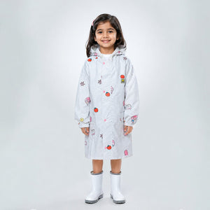 Little Surprise Box Strawberry Bunny Raincoat - M Kids Raincoat