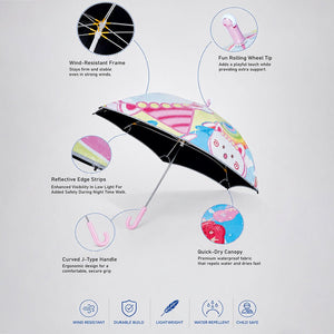 Little Surprise Box Strawberry Teddy Kids Umbrella | The Mom Store - Monsoon Wear