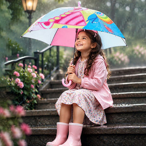 Little Surprise Box Strawberry Teddy Kids Umbrella | The Mom Store - Monsoon Wear