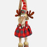 Little Surprise Box Striped Frock Reindeer Christmas Festive Door Hanger Christmas décor - LSB - CMS - FRCKHANGR - TBLDEC