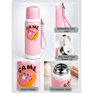 Little Surprise Box Strong Workout Stainless Steel Thermos Water Bottle | The Mom Store - Pink Water Bottle