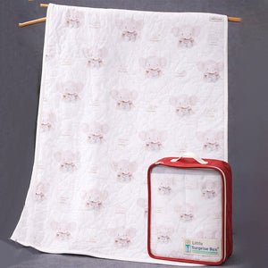 Little Surprise Box Superhero Elephant Quilted Cotton Baby Wrapper with Hood - Baby Blanket