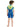 Little Surprise Box Superhero Green & Blue 2.5mm Neoprene Knee Length Kids Half Sleeves Swimwear - LSB - SW - SUHEROGRNBLU - S