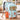 Little Surprise Box Teal, Orange & Brown Color - Block with Character Pouch School Backpack for Kids - School Bag