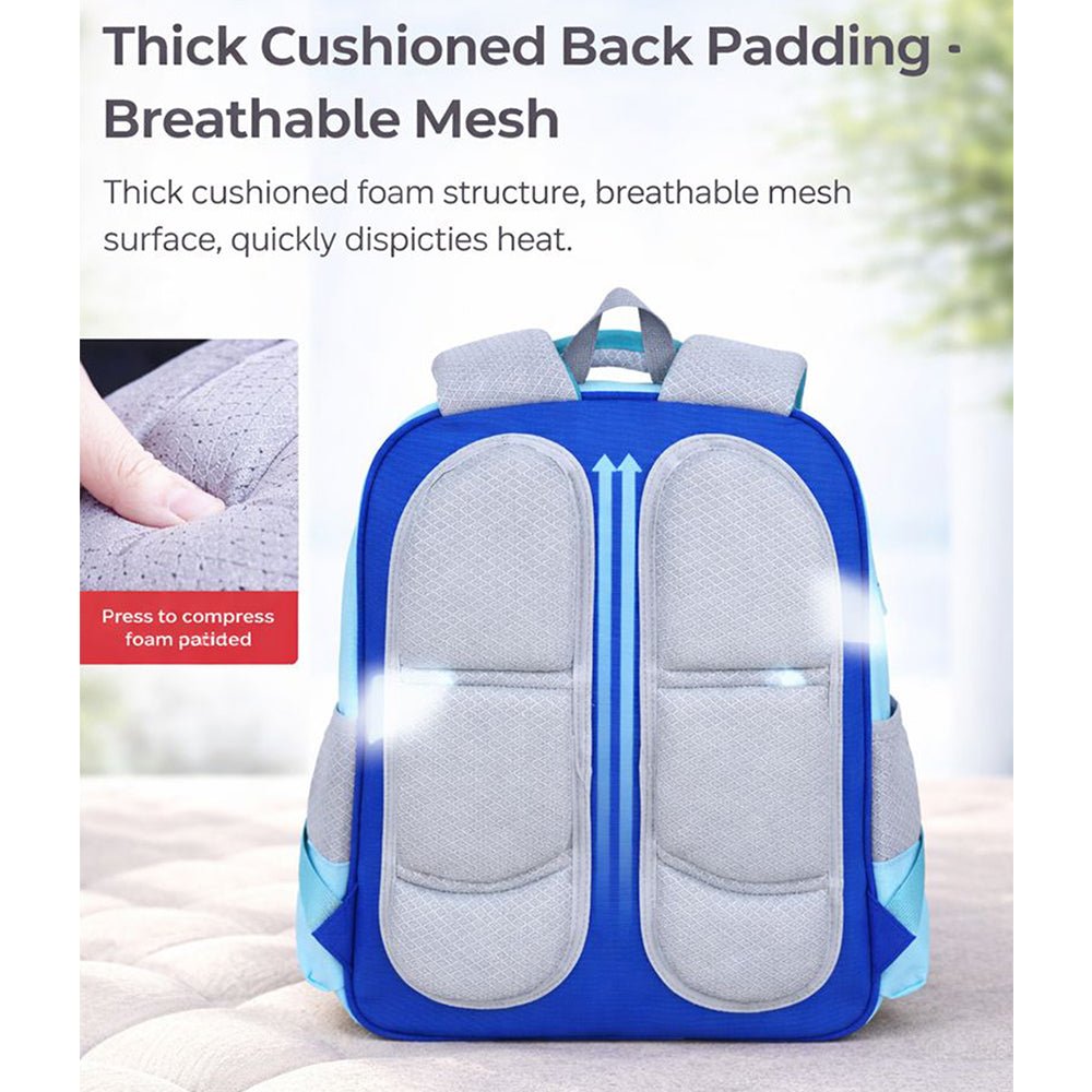 Little Surprise Box Teal & Yellow 3 different pocket style school backpack for older kids & Adults - Baby Bags