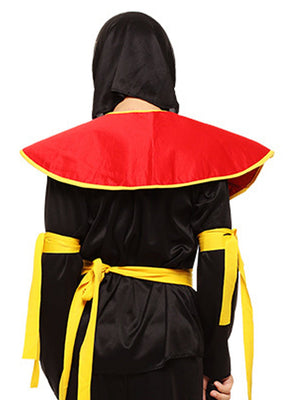 Little Surprise Box, The Black & Red Dragon Ninja, Kids Halloween Costume Fancy Dress Up - LSB - HWC - BLKREDNINJA - 7 - 9Y