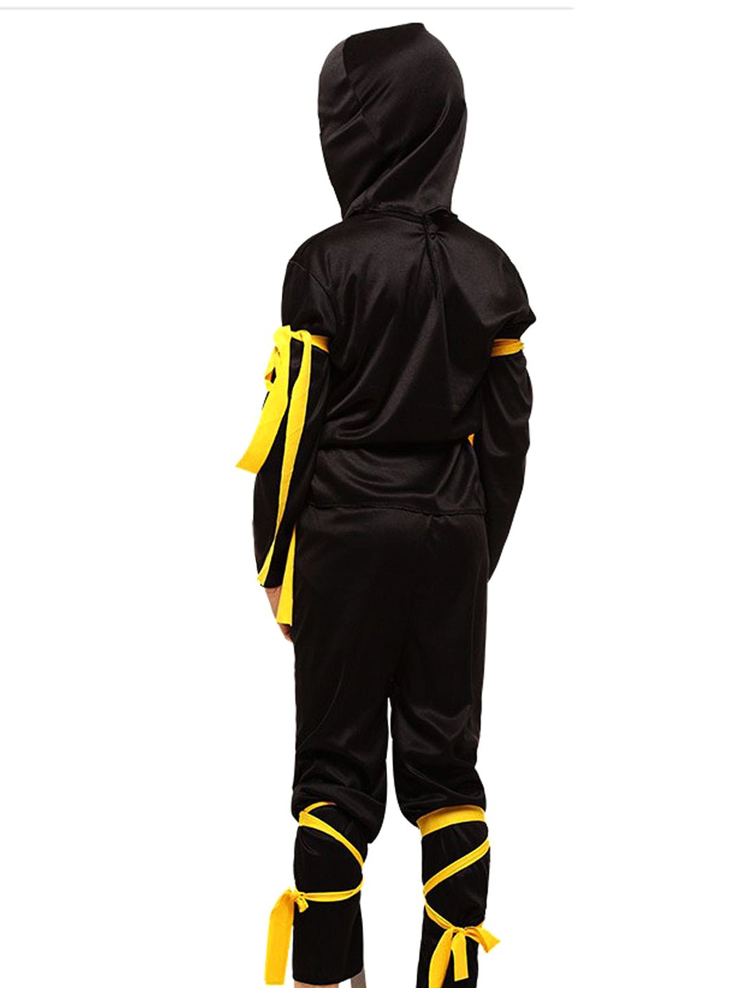 Little Surprise Box, The Black & Yellow Dragon Ninja, Kids Halloween Costume Fancy Dress Up - LSB - HWC - BLKYELWNINJA - 7 - 9Y