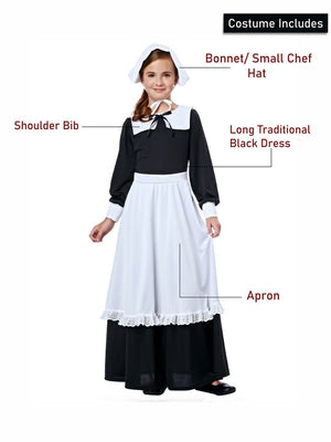 Little Surprise Box, The Royal Housekeeper, Kids Halloween Costume Fancy Dress Up - LSB - HWC - HOUSEKPR - 4 - 6Y