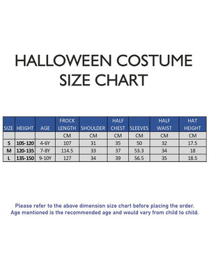 Little Surprise Box, The Royal Housekeeper, Kids Halloween Costume Fancy Dress Up - LSB - HWC - HOUSEKPR - 4 - 6Y