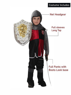 Little Surprise Box, The Royal Warrior, Kids Halloween Costume Fancy Dress Up - LSB - HWC - ROYALWAROR - 7 - 9Y