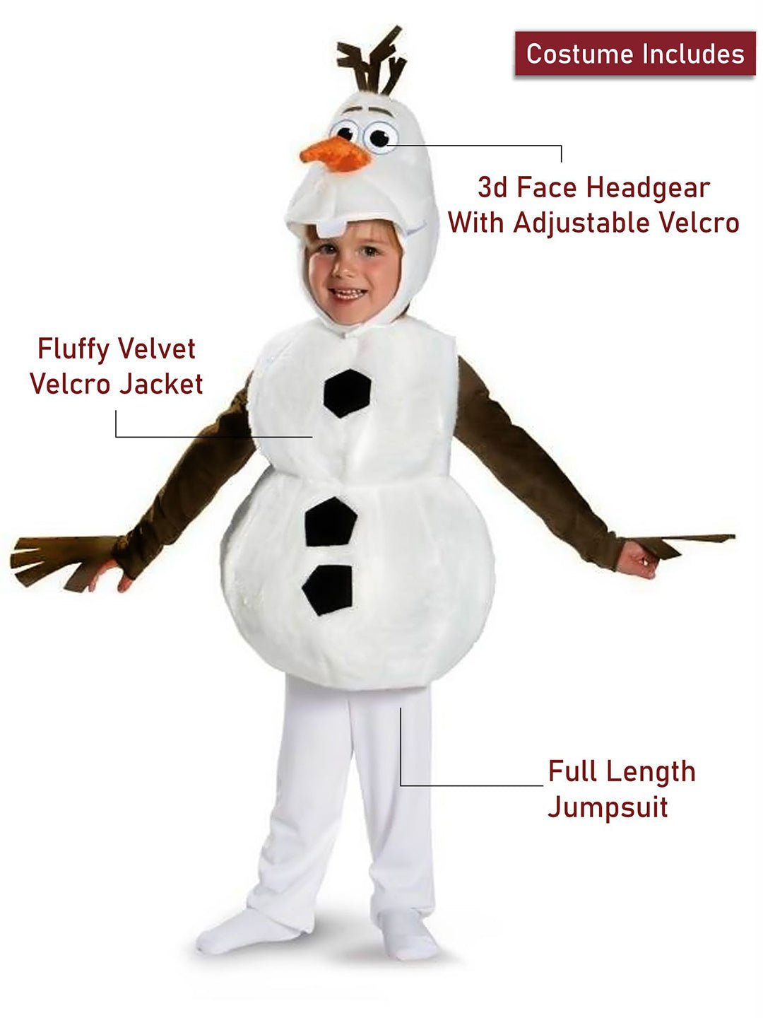 Little Surprise Box, The Snowman, Halloween Costume Fancy Dress Up - LSB - HWC - SNOWMAN - 4 - 6Y