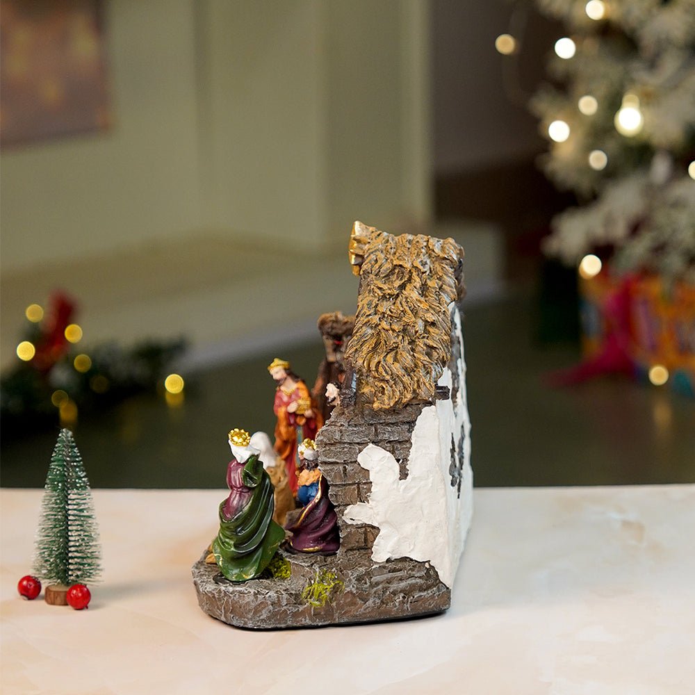 Little Surprise Box Three wise Men with Holy Family christmas crib nativity set christmas décor - Christmas Decor