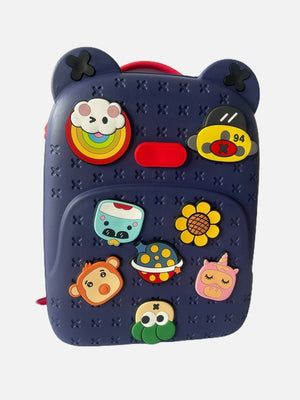 Little Surprise Box Tic Tac Movable Trinkets Backpack - LSB-Tictacbagblue