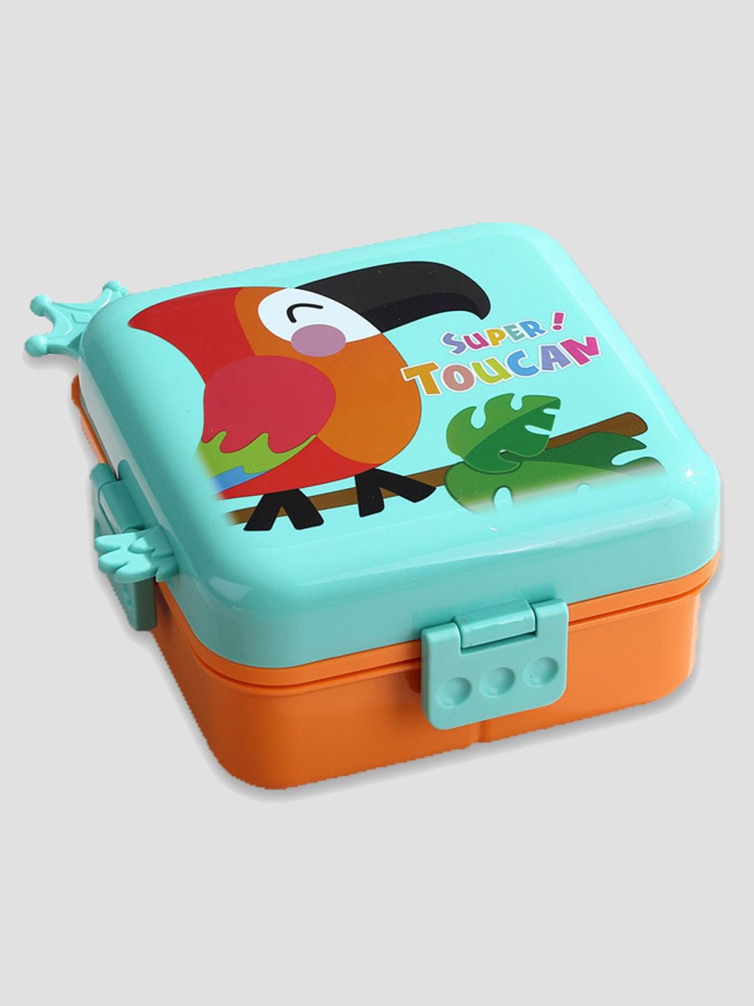 Little Surprise Box Toucan 2 decker Tiffin/ Lunch and Snack Box for Kids - LSB - LB - ORNGTOUCAN