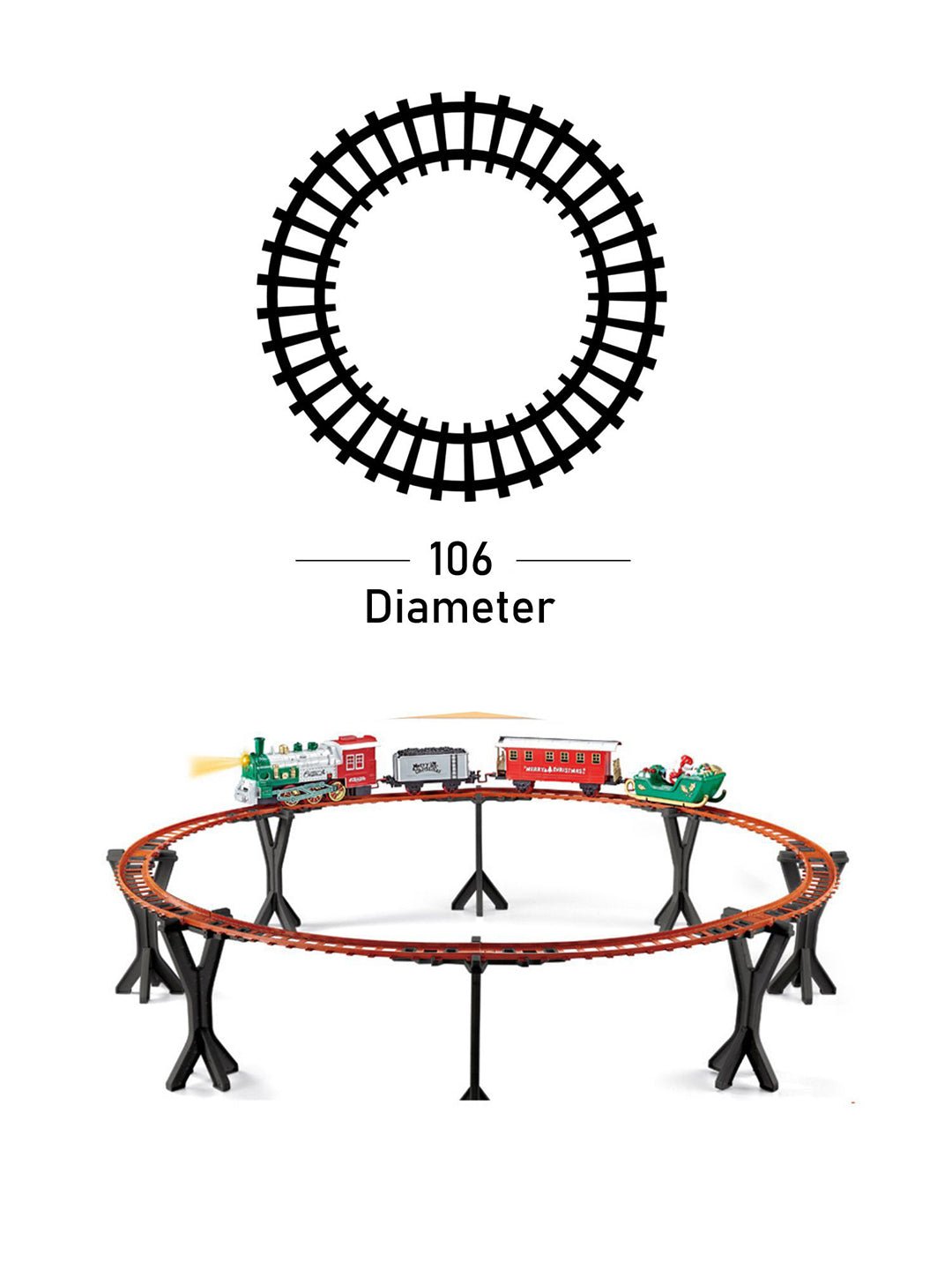 Little Surprise Box Train Set - Magical Christmas Decor - Track Set