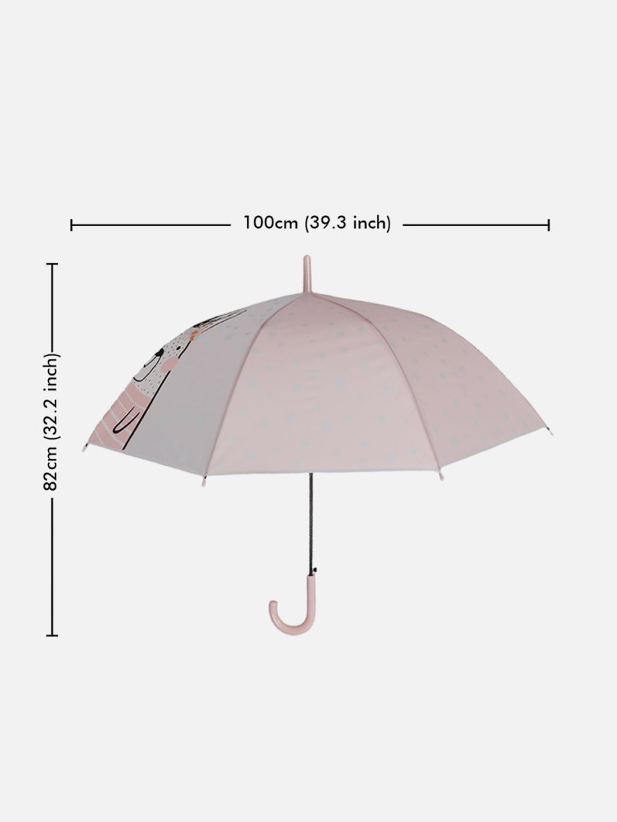 Little Surprise Box Translucent Kelly-Jo all over teddy paws Rain and All-season Umbrella for Kids & Adults. - LSB-UM-pinkbunny