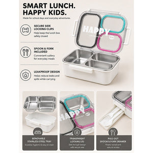 Little Surprise Box Transparent Lid Lunch Box - Black Baby Food & Storage