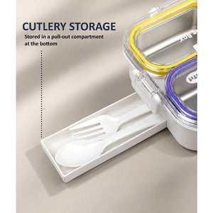 Little Surprise Box Transparent Lid Lunch Box | The Mom Store - Blue Lunch Box