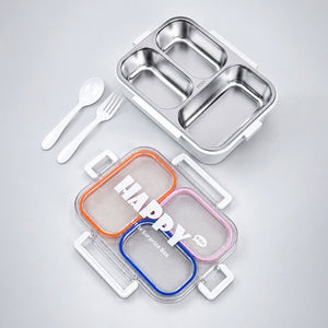 Little Surprise Box Transparent Lid Lunch Box | The Mom Store - Orange Lunch Box