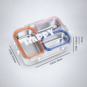Little Surprise Box Transparent Lid Lunch Box | The Mom Store - Orange Lunch Box
