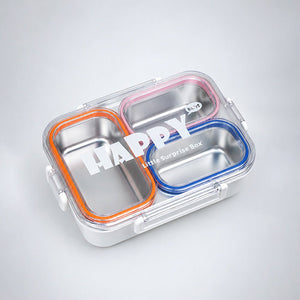 Little Surprise Box Transparent Lid Lunch Box | The Mom Store - Orange Lunch Box