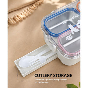 Little Surprise Box Transparent Lid Lunch Box | The Mom Store - Orange Lunch Box