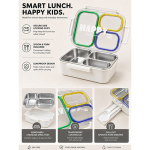 Little Surprise Box Transparent Lid Lunch Box | The Mom Store - Blue Lunch Box