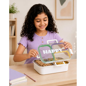 Little Surprise Box Transparent Lid Lunch Box | The Mom Store - Blue Lunch Box