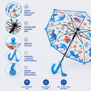 Little Surprise Box Transparent Umbrella | The Mom Store - OCTOPUS Kids Umbrella