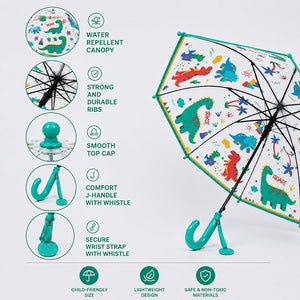 Little Surprise Box Transparent Umbrella | The Mom Store - DINOLAND Kids Umbrella