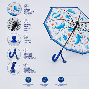 Little Surprise Box Transparent Umbrella | The Mom Store - SEASHARK Kids Umbrella
