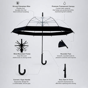 Little Surprise Box Transparent Umbrella | The Mom Store - Monsoon Wear