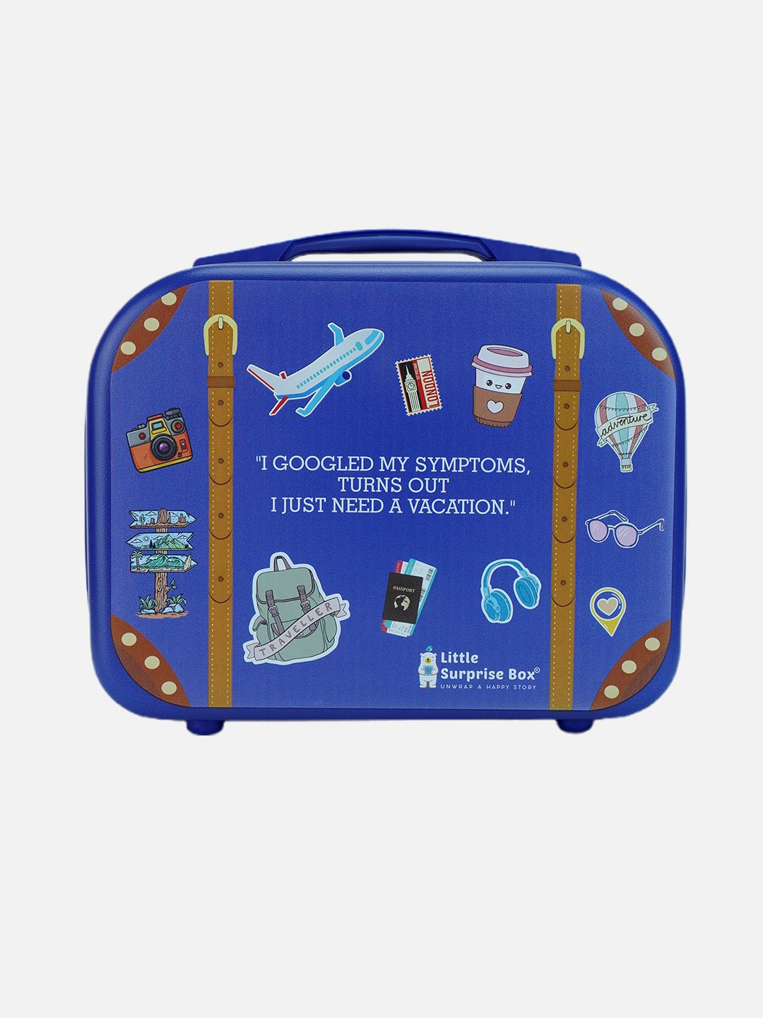Little Surprise Box, Travel theme Hardcase Travel Vanity Style Suitcase - LSB - SC - TRAVEL